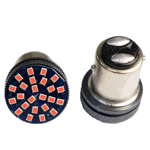 曝光p21led1157ブレーキランプleds25ダブル球12V24V専用ストップランプledバルブ車用bay15d2016SMD汎用超高輝度(赤S25ダブル球/1157)