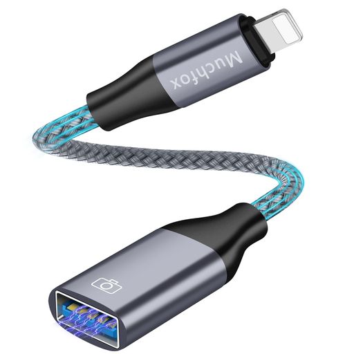 【2025MFI認証】iPhoneusb変換アダプタlightning-USB3.0カメラアダプタOTGケーブル双方向高速転送写真/動画/音楽/iPad/カメラ/MIDI/キーボード/DAC/マイク/マウス/i0Sに対応-1個