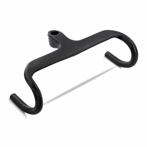 RXLSLエアロバーロードバイクドロップハンドルカーボンステム一体ドロップ内蔵穴カーボンハンドルドロップハンドルバーUDつや消し400-90mm