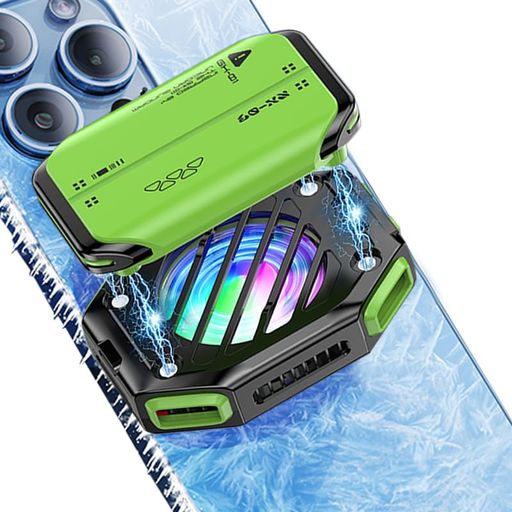 スマホ冷却ファンタブレット冷却ファンペルチェ素子急速冷却Mag-Safe磁気式スマホ冷却ファン【バッテリー付き】LED液晶1800mAhの大容量iPhone/iPad冷却スマホ散熱器携帯電話ラジエーターは、…