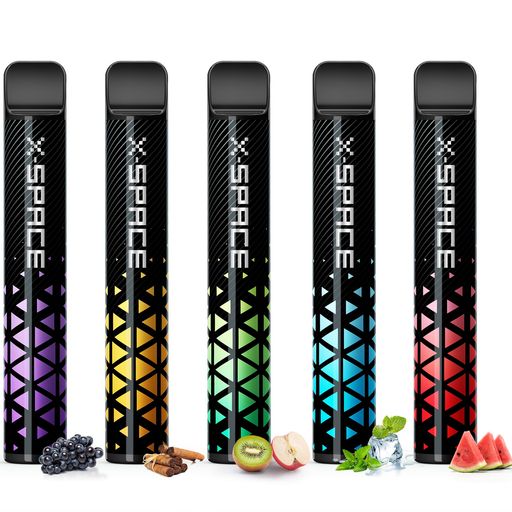 電子タバコシーシャベイプ使い捨てvape5風味セット10000回吸引可能持ち運び便利大容量禁煙パイポ禁煙グッズ水蒸気タバコ爆煙フレーバースティックニコチンなしタールなしX-SPACE