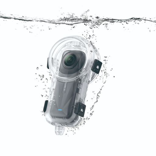 MAXOLA Insta360 X5用防水ケース 潜水ケース X5潜水防水ケース保護ケース対応による水中撮影に 全方位保護 耐圧性 防塵 落下防止 (完全に見えない水中シェル)