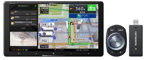 パイオニアカーナビAVIC-CQ912-DC9インチサイバーナビ無料地図更新フルセグDVDCDBluetoothSDUSBハイレゾHD画質ネットワークスティックセットカロッツェリア