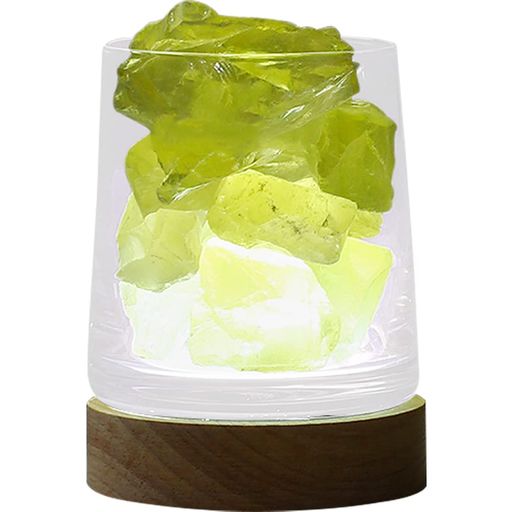 YUYAKESHIアロマランプベッドサイドアロマライト天然水晶クリスタルライト睡眠ライトミックスクリスタ..