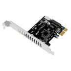 CHENYANG CY 20ピン 5GBPS USB 3.1 TYPE-E フロントパネルソケット & USB 2.0 - PCI-E 1X EXPRESS CARD VL805アダプター マザーボード用