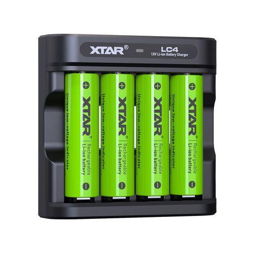 XTAR1.5V単3形リチウム電池大容量2700MWH低自然放電率4本単三電池とLC4充電器の組み合わせ(単3電池*4本+LC4充電器) XTAR1.5V単3形リチウム電池大容量2700MWH低自然放電率4本単三電池とLC4充電器の組み合わせ(単3電池*4本+LC4充電器)