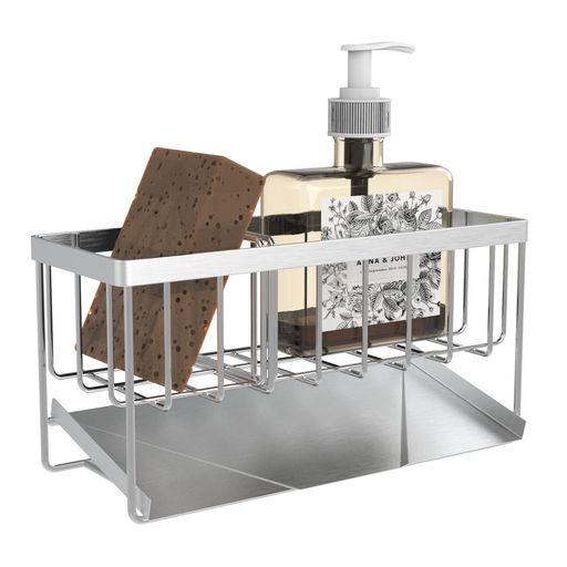 mengmiandaxiaスポンジラックスポンジホルダー防錆キッチン用スポンジ洗剤置きステンレス製たわしホル..