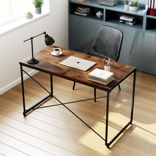 YEARCOLORパソコンデスクシンプルワークデスクゲーミングテーブルPCデスク学習机勉強机折りたたみ組立簡単耐荷重135KG木製しっかりした構造おしゃれ