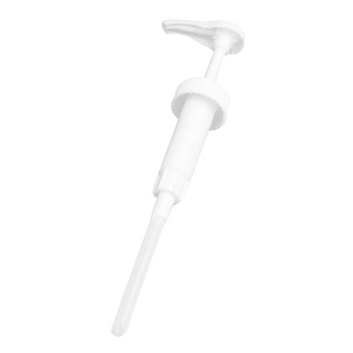 OUNONAプラスチックプレスポンプヘッドシロップノズル計量押出機35mm口径5リットル容器対応ハンドソープワックス化粧水容器詰め替え洗浄剤用高粘度液体用ロック機能付便利グッズ白