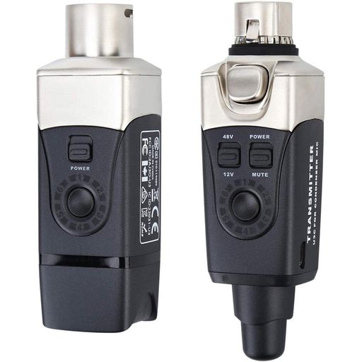 使用周波数帯域:2.4GHzISMワールドワイド・レイテンシー:5ms未満 同時使用可能チャンネル数:6・周波数特性:20Hz~20kHz 最大伝送距離:約27m(※実際の伝送距離は、電波の反射、干渉、吸収などの環境によって変化します。) 駆動時間:約3~7時間(※フル充電時、コンデンサーマイクの電源消費によって変化します) コンデンサーマイクでのみ使用可能(※ダイナミックマイクおよびアンバランス駆動の機器を絶対に使用しないでください。ファンタム電源により使用機器が故障する可能性があります。)