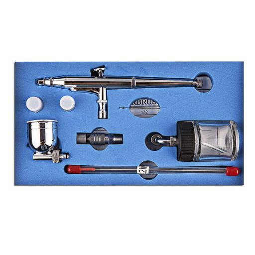 SP134Tダブルアクションで噴射を調整するエアブラシダブルアクショントリガーセット0.2mm/0.3mm/0.5mmエアブラシペンキ塗りアート