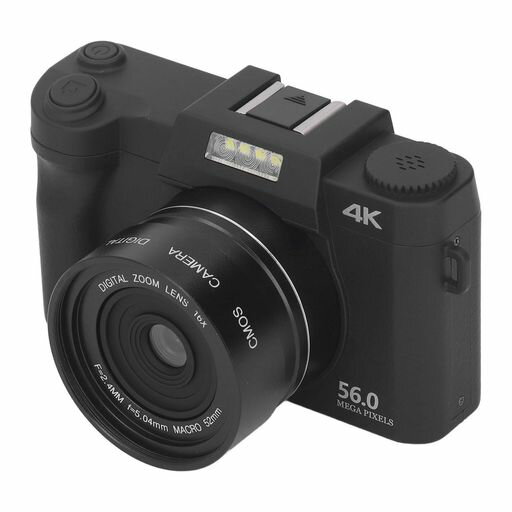4K YOUTUBE VLOGGING カメラ、16X ズーム 56MP オートフォーカス写真用デジタルカメラ、旅行写真 VLOGGING 用ポータブルコンパクトカメラ、ティーン向け 1