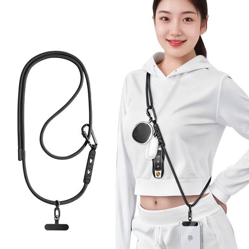 Mascot - [Jazolmky]スマホストラップ多機能首掛け携帯ストラップネックストラップ斜め掛け肩掛けストラップ収納用吊り下げロープ10G荷重量丈夫金属製ホルダー長さ調整可能着脱簡単紛失・落下・…