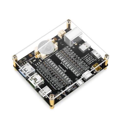 FORIOTUSBコネクタアクリル保護基板付きデータラインテストボードデータライン充電テストボードTypeCMi..