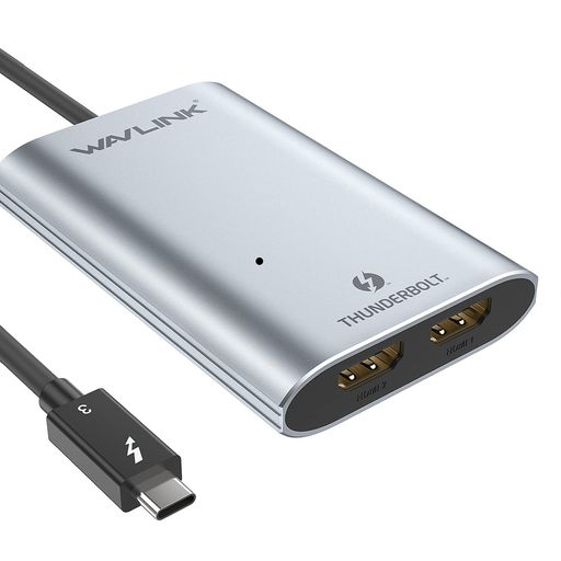 WAVLINK T_[{g3 HDMIA_v^[ fA4K VO5K fBXvCA_v^[ THUNDERBOLT 3 DUAL 4K OR SINGLE 5K HDMI ADAPTER MAC&WINDOWS