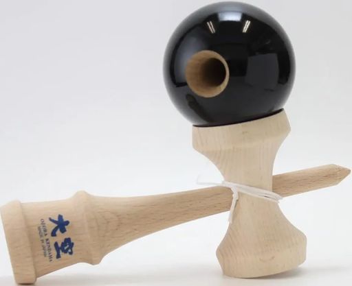 山形工房(Yamagata Koubou) 競技用けん玉「大空」(日本けん玉協会認定) ソリッドカラー 黒