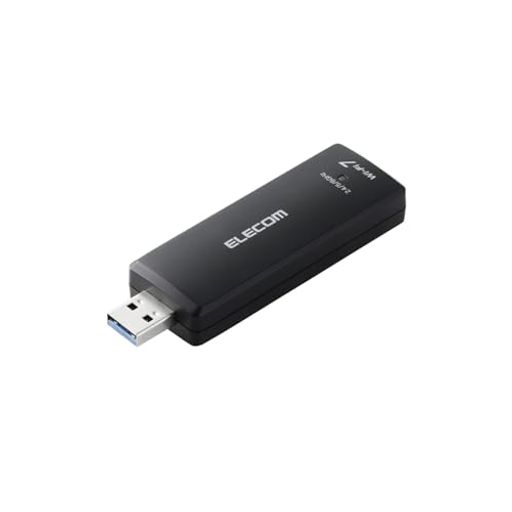 エレコム Wi-Fi7 無線LANアダプタ 2880 + 2880 + 688Mbps USB3.0対応 WDC-BE28TU3-B
