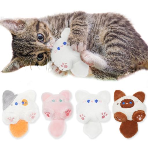 (SixMeow)猫おもちゃ、またたびトイ、、キャットニップ、かわいい猫おもちゃ、猫遊び噛むおもちゃ、猫..