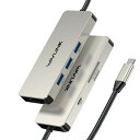 WAVLINK 7-IN-1 USB ChbLOXe[VA}`|[gA_v^A4K HDMIóA100W PD́A3 X 5GBPS USB3.1ASD/TFJ[h[_[AUSB ChOA THUNDERBOLT 3/4m[gPCp