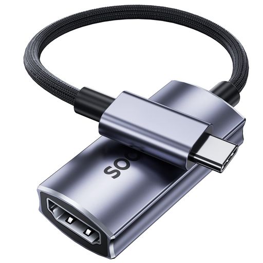 4K60HZ USB TYPE C HDMI 変換アダプタ SOOMFON タイプC HDMI TYPE-C 変換 2K120HZ 1080P144HZ THUNDERBOLT 3対応 MACBOOK PRO AIR/IPAD