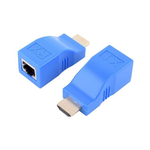 HDMIエクステンダーHDMItoRJ45hdmi延長器送受信機TX/RX4K2K1080P3DCAT5E/6LANイー...