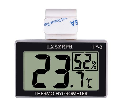 温度計爬虫類湿度計室温計デジタル両生類温湿度計HD液晶ベルクロフック付き爬虫類タンクテラリウム飼育..