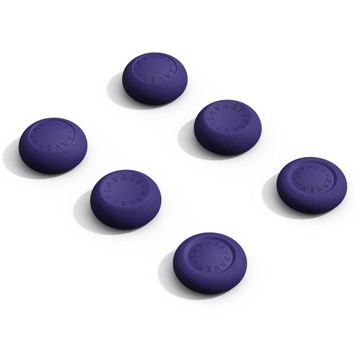 SavageRavenbySkull&Co.Switch2Joy-Con専用スティックキャップ三ペア六個入り三種類デザイン操作性向上滑り防止精密軽量「ブラック」