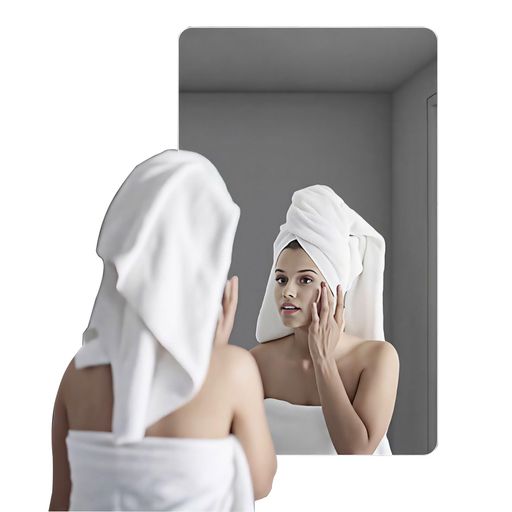 【取り付けが簡単で、簡単に操作できます】平らで、隙間がなく、粉が落ちない壁面に適用できます。この鏡の取り付けはとても簡単で、わずか4つのステップで簡単に完了できます。穴あけ不要のデザインで、複雑な道具やスキルがなくても、簡単に鏡を壁に取り付...