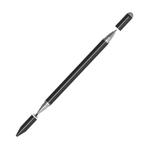 Rebeccoタブレットタッチペン3in1スタイラスペン透明ディスク型・高感度導電繊維・ボールペンiPad/iPhone/Android対応充電&接続不要超軽量設計