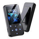 QoseaMP3プレーヤーBluetooth5.3クリップ式運動用64GB大容量&128GB拡張可能SDカード対応音楽プレイヤー2.4インチタッチパネルHi-Fi音質スピーカー搭載歩数計/FMラジオ/録音/電子ブック/目覚時計