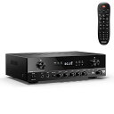 Donnerステレオ・オーディオ・アンプ、600Wピーク2チャンネル・レシーバー、Bluetooth5.3、フォノ、光、同軸、USB、FM、2マイク入力、AUX、RCA入力、ホーム、カラオケ、シアター・スピーカー用…