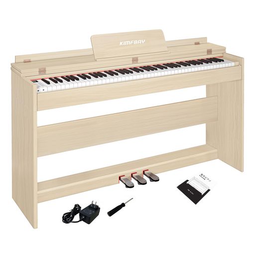 KIMFBAY電子ピアノ88鍵盤ハンマーアクション鍵盤木製ピアノアップライトピアノDigitalPiano人気88鍵ペダル付き電子ピアノ子供初心者MIDI対応