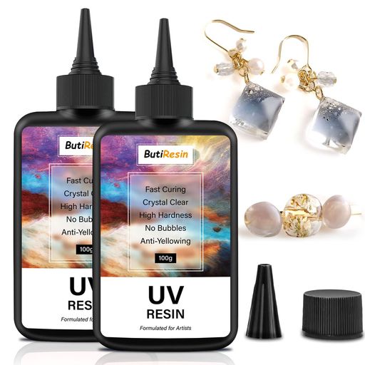 BUTIRESIN UVWt  }dWte200G UV-LEDΉ ςȂ n[h^Cv WA[g UVWNA DIY |pi ANZT nhCh