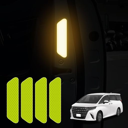 SUVVNE(スヴニ)車用反射ステッカー反射ステッカー安全ステッカー車のドア反射ステッカー反射素材使用衝突防止警告ステッカー全天候型反..