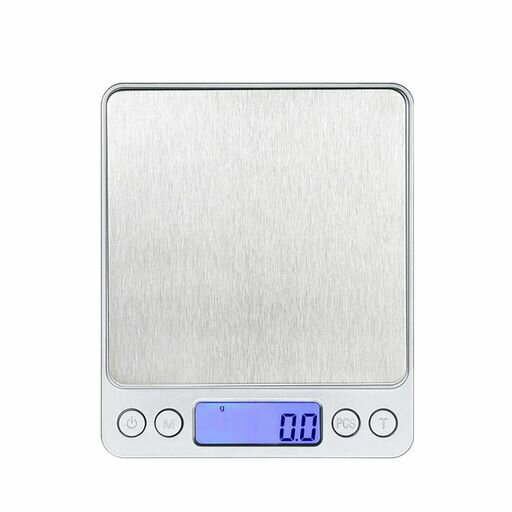 Rakuten - ALLVD計量器デジタルスケール3kg0.1g単位で計量可能キッチン電子天秤風袋引き機能計数機能オートオフ機能付き精密スケール電子はかりバッテリ付きトレー2個付き
