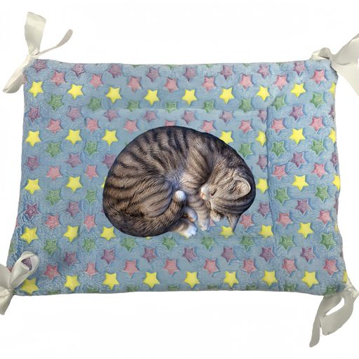 JOYFUSION ペット マット ケージ用 猫 ベッド キャットタワー 四隅紐付き 落ちない 洗える キャットタワー 洗える あったか ペットベッド (ライトブルー)