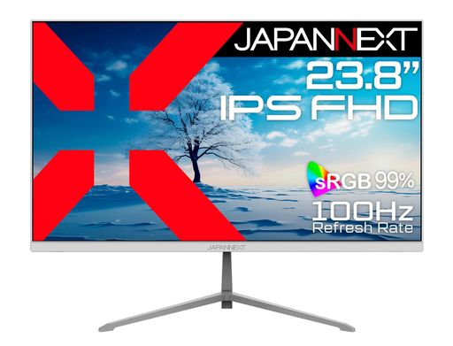 JAPANNEXT23.8�����IPS�ѥͥ���ܥե�HD(1920x1080)�����٥ۥ磻�ȥ��顼�վ���˥���JN-IPS238FHD2-C6-WHDMIDPUSBType-C(����65W����)HDR�����֥�Ʊ��(�ۥ磻��)