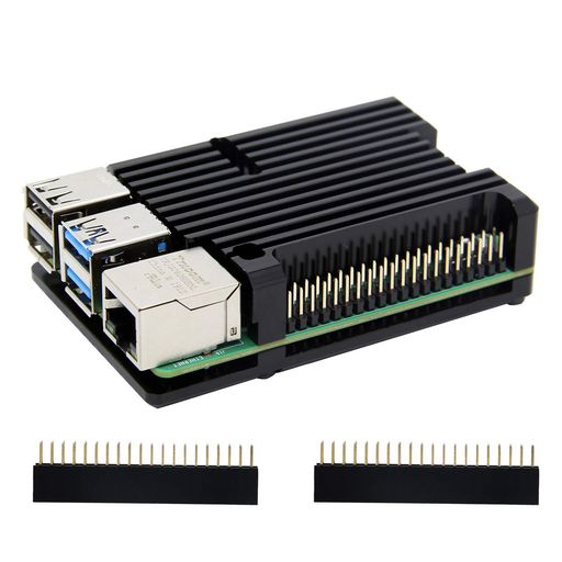 HITACHI - GeekwormRaspberryPi4ケースパッシブ冷却アーマー金属ケース(ラズパイ4ボードは付属していません)