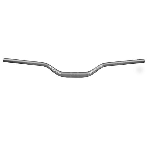 Funnアップターン(Upturn)ハイライズマウンテンバイクハンドルバー-バークランプ31.8mm、幅785mm付き。耐久性と軽量の合金ライザー自転車ハンドルバー、MTBとBMXバイク用(55mm上昇、グレー)