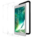 ICAREZ対応IPAD9.7インチガラスフィルム【2枚+1ガイド枠付き】IPAD5世代2017/6世代2018/IPADAIR2/IPADAIR2013/IPADPRO9.7強化ガラス保護フィルム(2)