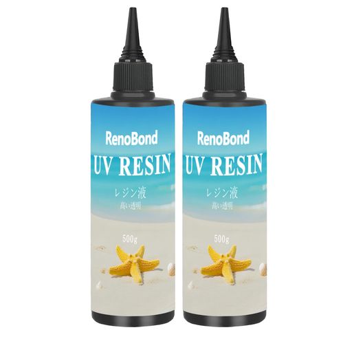 Renobond レジン液 大容量 1000g UVレジン液 ードタイプ成形 高い透明 急速に硬化 超透明 UV/LED対応 レジン DIY手作り装飾 低アレルギー性