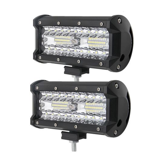 Rakuten - 2個セットLEDワークライト投光器120W広角防水船用ライト省エネルギー各種作業車に対応大型トラック除雪機車軽トラ作業車外灯作業車船舶用兼用