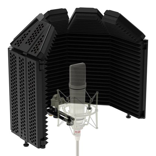 [ノイズの干渉を低減] XTUGAマイク防音エンクロージャーは、録音時の不要音を低減するため、相互に連動する3層構造を備えております。特に3⁄5リフレクターと三角形の高密度厚型スポンジ断熱材により、干渉音波の伝播を抑制いたします。これにより優れた録音結果に必要な最適な収録環境を構築し、クリアな音声品質を実現いたします! [柔軟性と利便性] マイク 防音シールドは2枚折り畳み式エンドパネルの3パネルデザイン、または4枚折り畳み式の5パネルデザインからお選びいただけます。アーチ型デザインは角度調節が容易で、遮音効果とマイクポジションの最適化を両立。スタジオ環境に応じた柔軟な設定により、常に最高品質の録音を維持することが可能でございます! [優れたノイズリダクション設計] このマイク 防音シールドは、あらゆる音を最大限に遮断するコンパクトな設計が特徴です。折り畳み式天板が周囲ノイズを排除し、背面・側面からの干渉音を低減いたします。