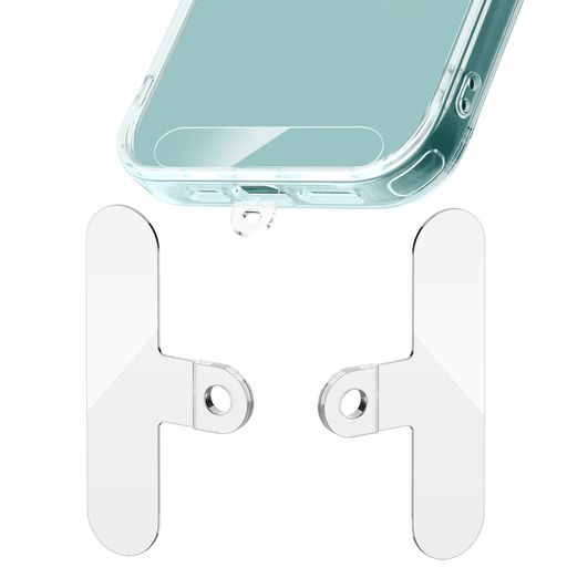 【スマホ落下を防ぐ】スマホストラップホルダー2枚takyuTagHolder浮きにくい設計TPU製着脱簡単断裂を防ぐ丈夫5kgまでの荷重量全機種対応充電影響なし落下紛失防止「透明」