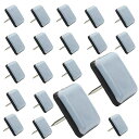 家具スライダーGranmagazz20枚入り家具スライダー椅子脚カバー25mm四角ネイル付き家具移動パッドキズ防止防音傷防止楽々移動家具すべーる