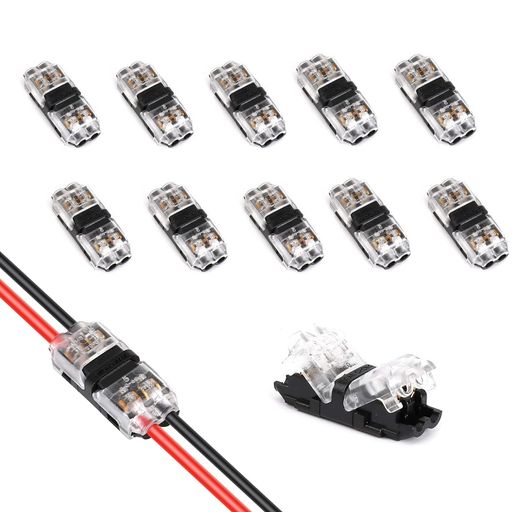 サムコス2ピン配線コネクター配線分岐コネクター簡単に速く配線取り付け防水配線車オートバイく用10個セット