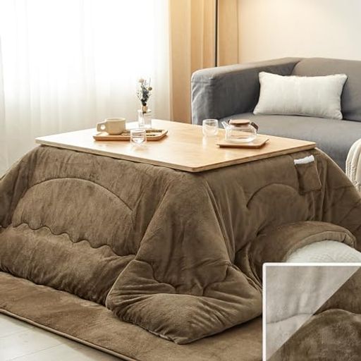 VKLivingこたつ布団長方形単品185x235cm中綿1.8kg【SUPERHOT】発熱綿使用+LockHeat速暖発熱繊維撥水加..