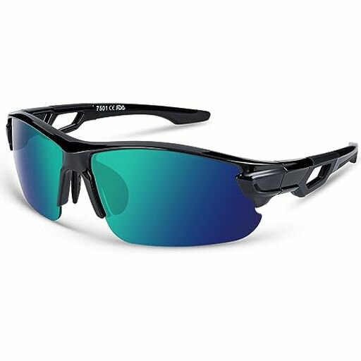 [BEACOOL]スポーツサングラス偏光レンズ野球自転車釣りランニング登山ゴルフドライブバイクテニススキ..