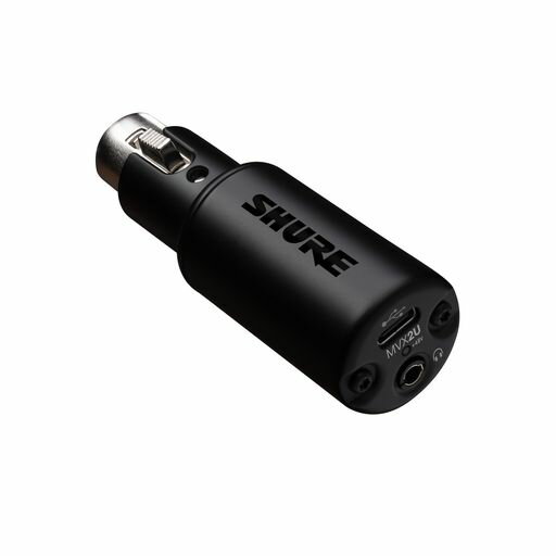 Audio Interface - SHUREシュアMVX2Uデジタルオーディオインターフェースヘッドホン出力付きXLR-USB変換アダプター:ダイナミックマイク/コンデンサーマイク/配信(ストリーミング)/ボーカル・楽器録音(レコーデ…