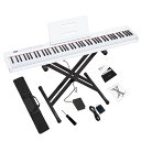 KIMFBAY電子ピアノ88鍵盤スタンド付き軽量ポータブル電子ピアノ88鍵Pianoミニ持ち運びスリムデザインペダル付き子供初心者セットMIDI対応バッテリー内...